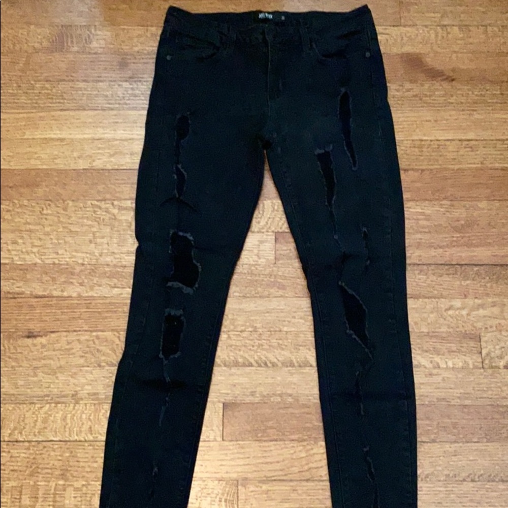 🔆HOST PICK🔆 Just Black distressed black jeans